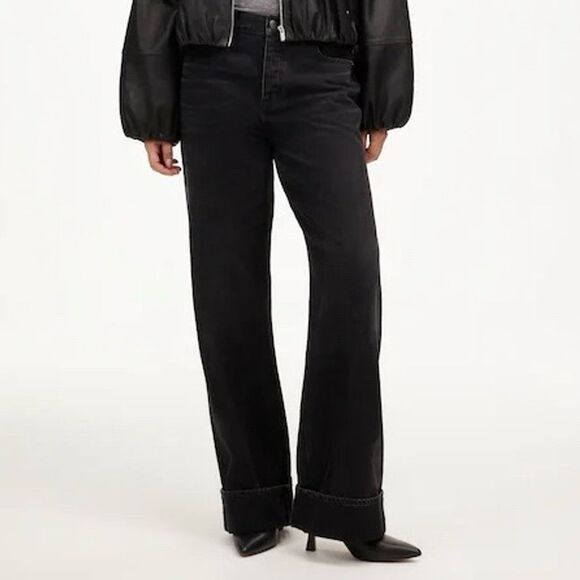 Madewell Denim - Madewell Charcoal Wide Leg Jeans